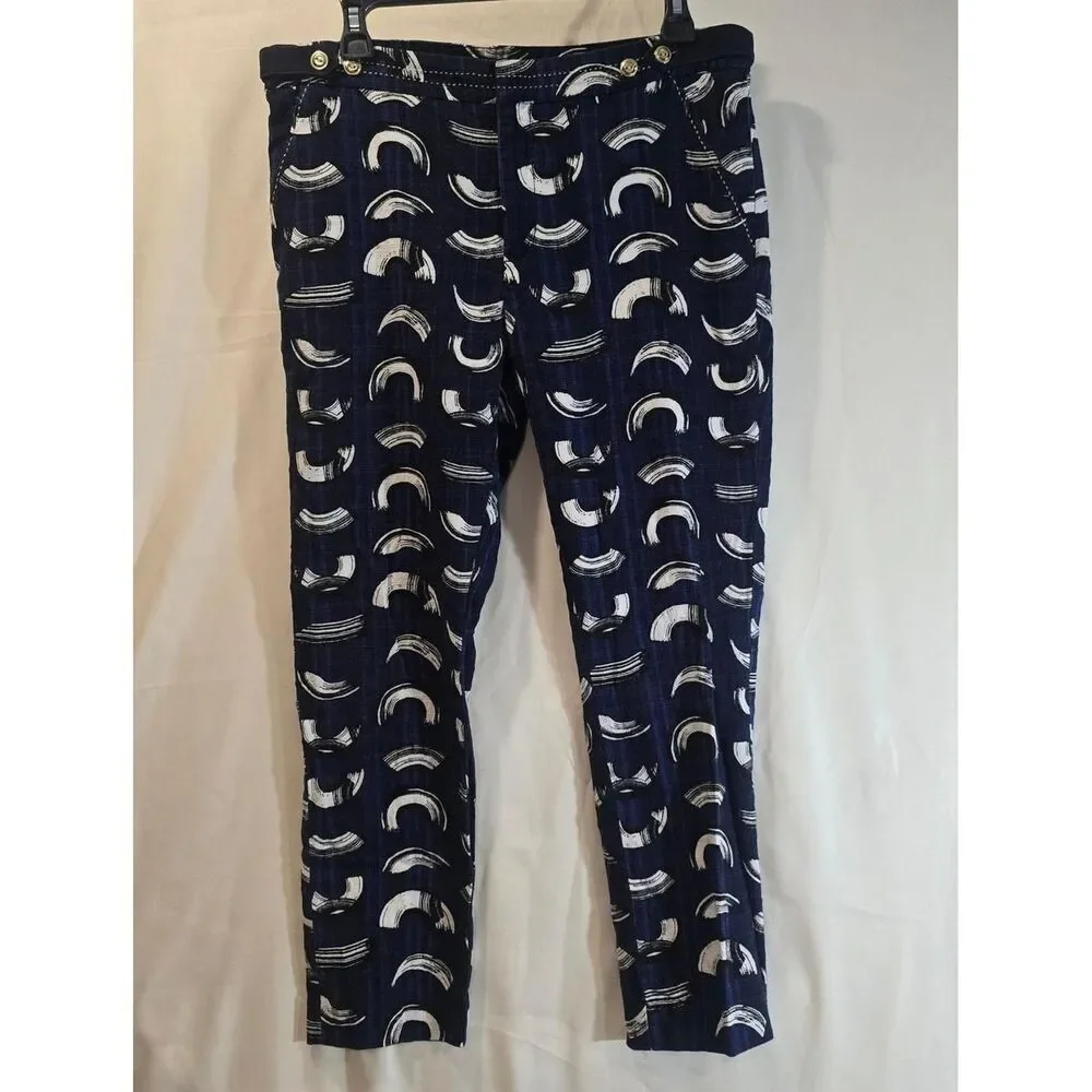 Unbranded Women's Blue and White Tailored-trousers - Picture 1 of 6